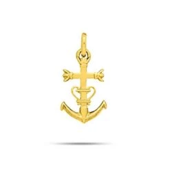Pendentif Croix Camarguaise En Or Jaune Or Jaune Alanna