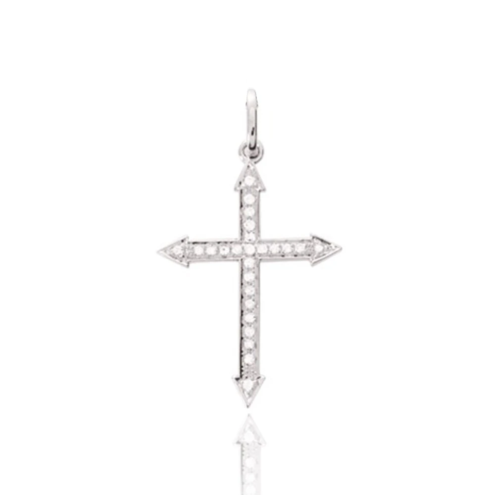 Pendentif Croix En Or Et Diamant Or Blanc 0.09 Ct Laurianne - 3.370.31 3 Pendentif Croix En Or Et Diamant Or Blanc 0.09 Ct Laurianne - 3.370.31