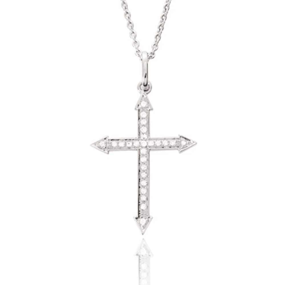 Pendentif Croix En Or Et Diamant Or Blanc 0.09 Ct Laurianne - 3.370.31 4 Pendentif Croix En Or Et Diamant Or Blanc 0.09 Ct Laurianne - 3.370.31 – Image 2