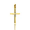 Pendentif Croix Or Jaune Kariane -Accessoires De Mode ori pendentif croix or jaune kariane 22239