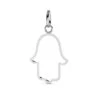 Pendentif Main De Fatma En Or Blanc - Paola -XPB720G -Accessoires De Mode ori pendentif main de fatma en or blanc paola xpb720g 42354