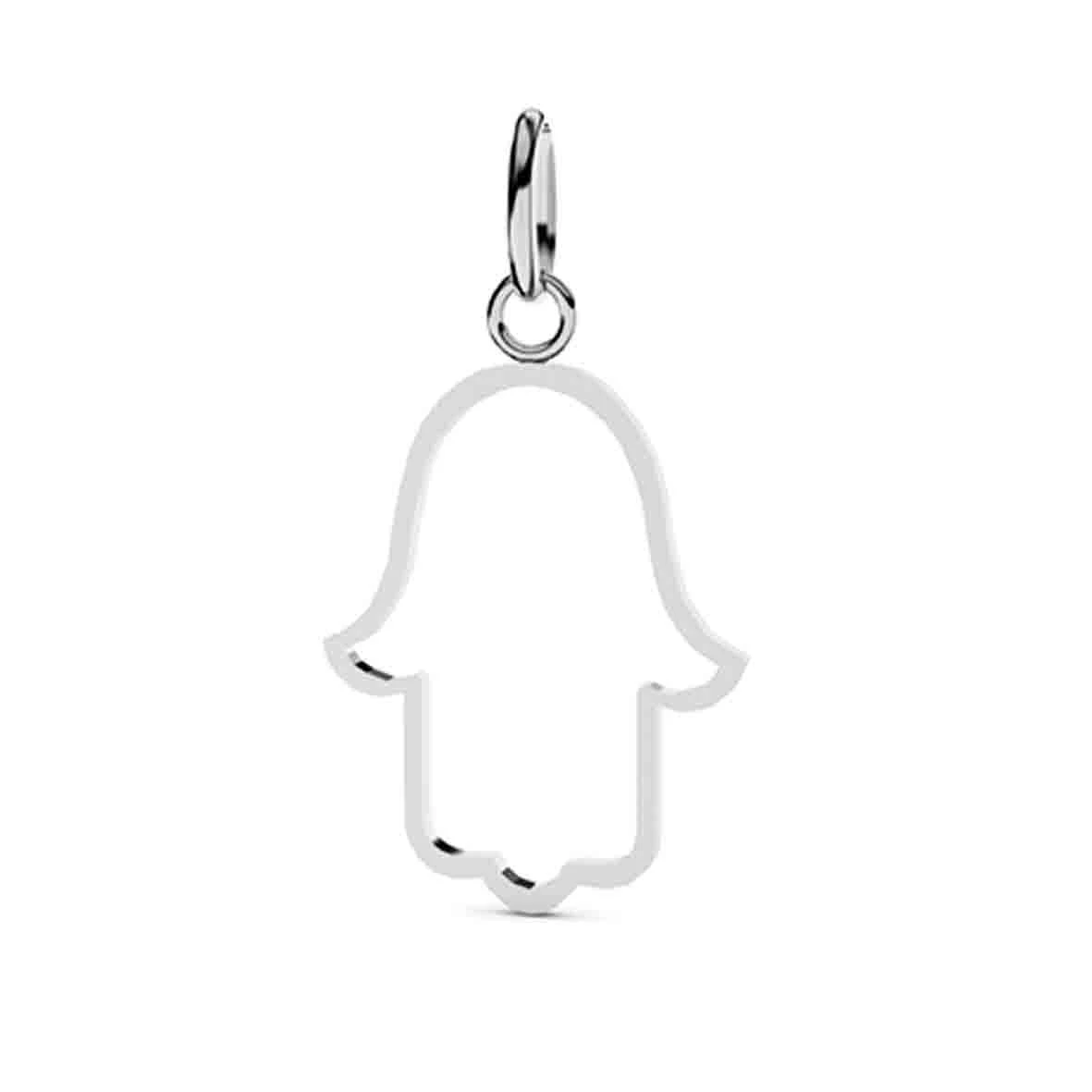 Pendentif Main De Fatma En Or Blanc - Paola -XPB720G 3 Pendentif Main De Fatma En Or Blanc - Paola -XPB720G
