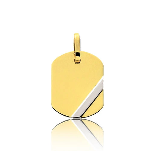 Pendentif Or Bicolore 2 Ors - -Emmanuelle - 9KT3.3G