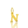 Pendentif Or Jaune Et Diamant 0,01ct Initiale N Maelle -Accessoires De Mode ori pendentif or jaune et diamant 0 01ct initiale n maelle 22436