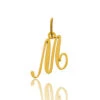 Pendentif Or Jaune Initiale M Anya -Accessoires De Mode ori pendentif or jaune initiale m anya 22291