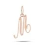Pendentif Or Rose Initiale M Celestis -Accessoires De Mode ori pendentif or rose initiale m celestis 42719