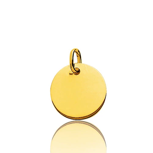 Pendentif Rond Or Jaune Plané épais Or Jaune - -Manon - V6.3 3 Pendentif Rond Or Jaune Plané épais Or Jaune - -Manon - V6.3