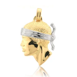 Pendentif Tête De Maure 2 Ors Tallulah - PT3BG