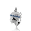 Pendentif Tête De Maure En Or Blanc Et Saphirs Or Blanc Giulia - PT2GS -Accessoires De Mode ori pendentif tete de maure en or blanc et saphirs or blanc giulia pt2gs 18729