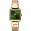 Cluse Tétragone Watch Steel Stones Green, Gold Colour - 28 Mm - CW10311 -Accessoires De Mode ori tetragone watch steel stones green gold colour 28 mm cw10311 46343